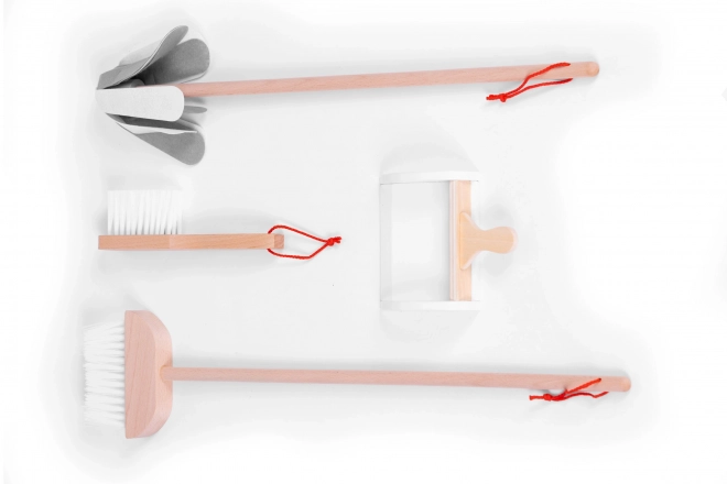 Houten schoonmaakkar beige ECOTOYS