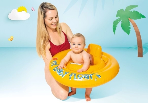 Opblaasbare baby zwemsitz met rugleuning INTEX