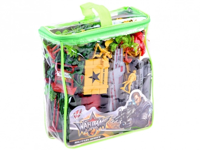 Grote set figuren soldaten leger tank helikopter ZA3287