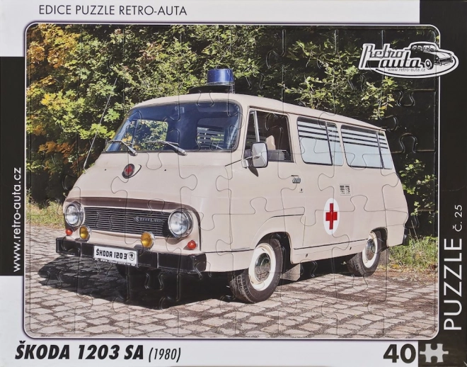 Retro puzzel Škoda 1203 SA 40 stukjes