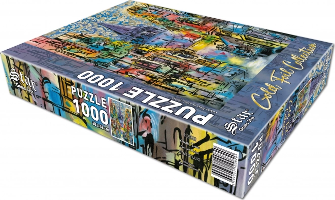 Metalachtige puzzel Galata-toren 1000 stukjes