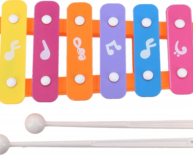Kinderxylofoon met hamerbank 26 cm