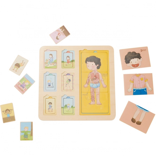 Houten puzzel - Menselijk lichaam