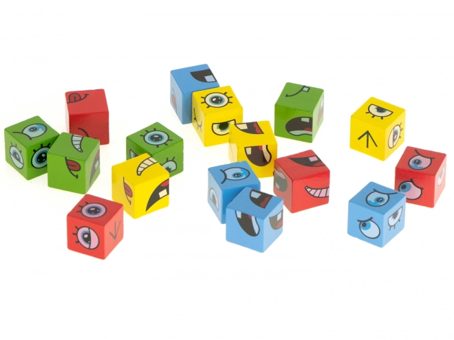 Creatieve blokken gezicht veranderend