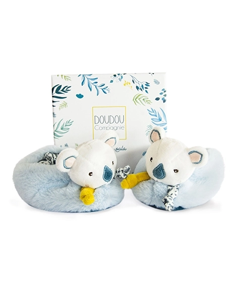 Doudou cadeauset - Eerste schoentjesset met rammelaars