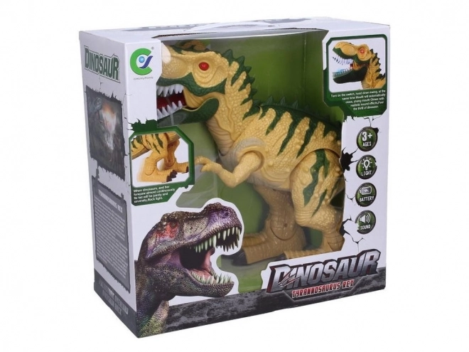 Lopende dinosaurus met effecten 50 cm