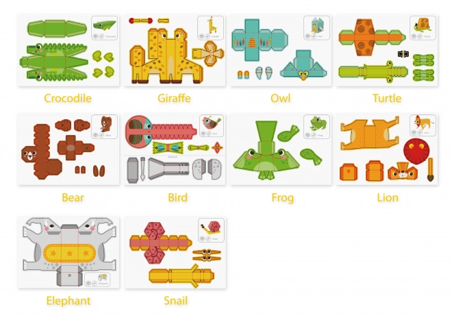 Woopie art&fun creatieve set origami 3D dieren