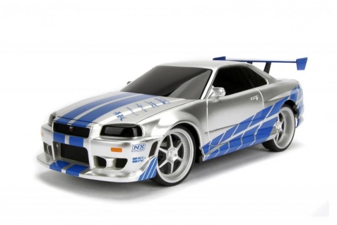 Snel en woest RC-auto Nissan Skyline 1:24