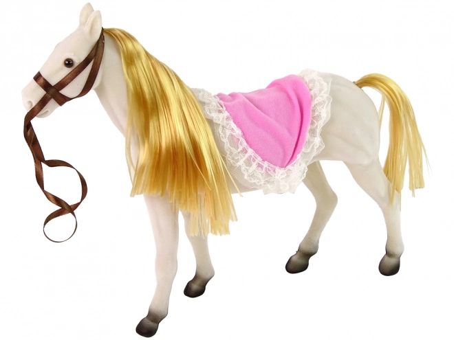 Marionettenprinses met wit paard
