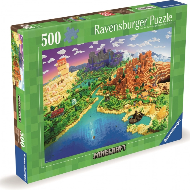 Puzzel Minecraft 500 stukjes van Ravensburger