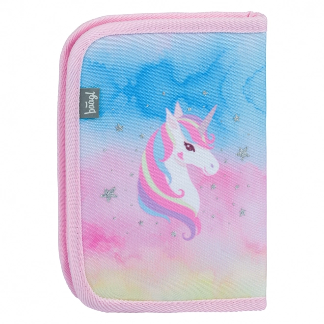 BAAGL School etui klassiek twee flappen Regenboog Eenhoorn