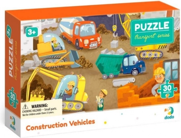 Puzzel VERKEER: Bouwmachines 30 stukjes