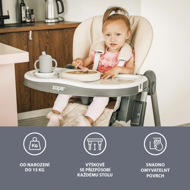 Kinderstoel Monti 2, Diamond Grijs