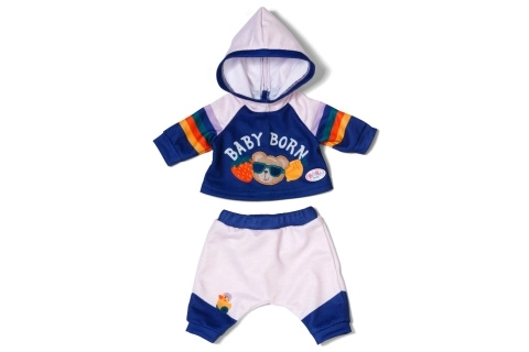 BABY born joggingpak blauw 43 cm