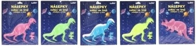 Stickers 25,5x31 cm lichtgevend in het donker Dinosaurussen