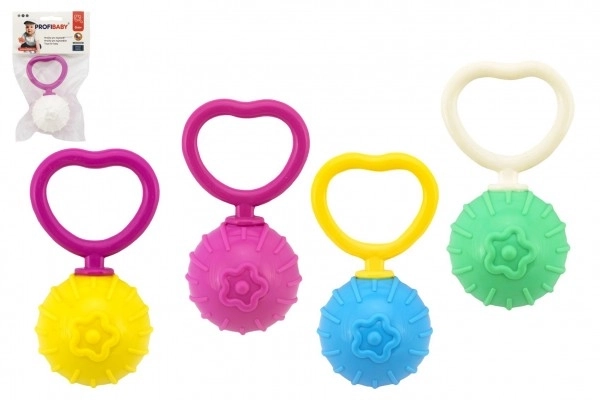 Rammelaars retro plastic 18cm diameter 5cm mix kleuren in zak 0m+