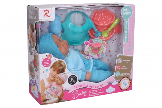 Pop met bont met effecten 35 cm