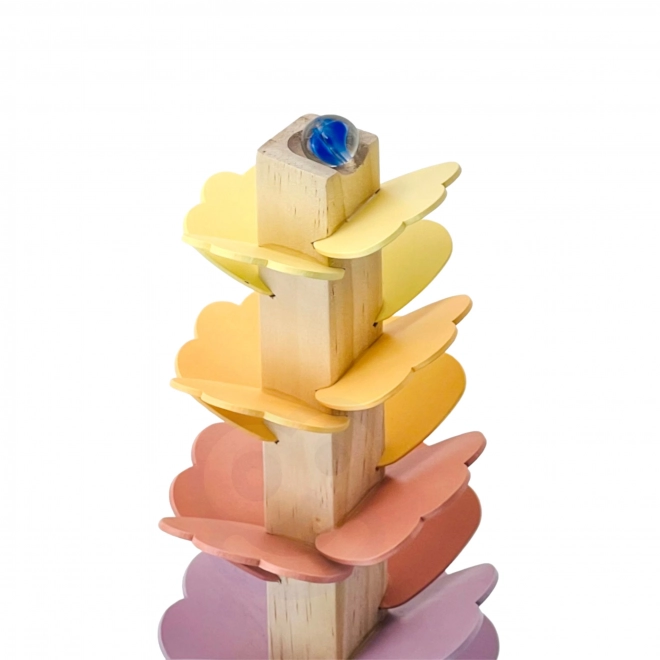 Houten knikkerbaan Duha Montessori WOOPIE GREEN