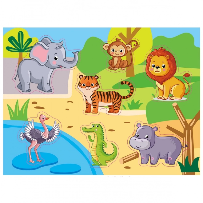 Houten puzzel ZOO