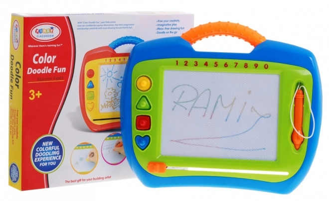 Happy Kinderen's Puzzel 3+ Creatief speelgoed + stylus + 4 stempels + tekeningen in 4 kleuren