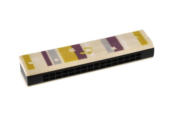 Houten blaasmondharmonica voor kinderen