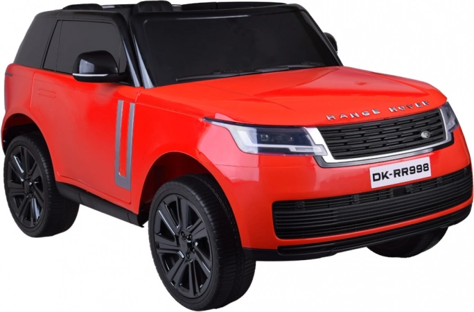 Elektrische kinderauto Range Rover 4x4 met display en afstandsbediening – Rood