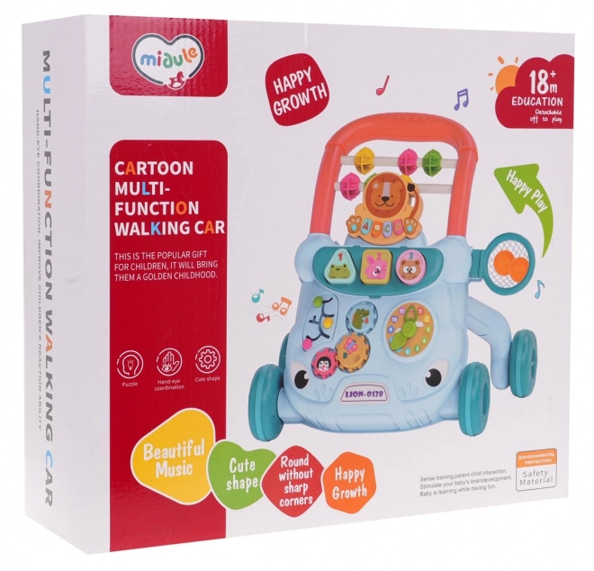 Multifunctionele looptrainer met accessoires blauw