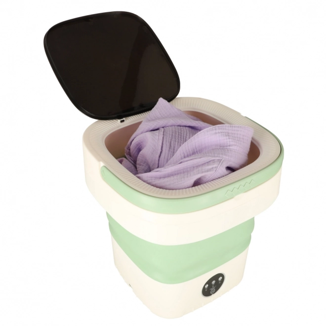Opvouwbare draagbare automatische wasmachine 12L groen