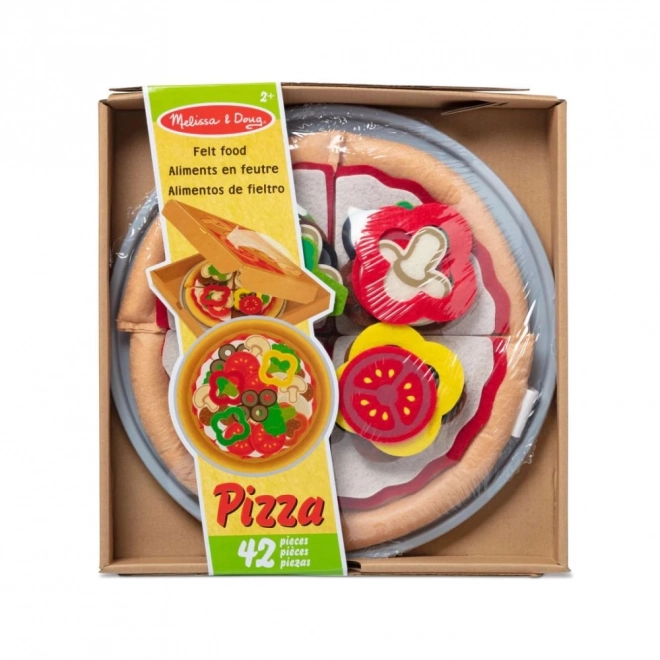 Pizzaset van viltmateriaal Melissa & Doug