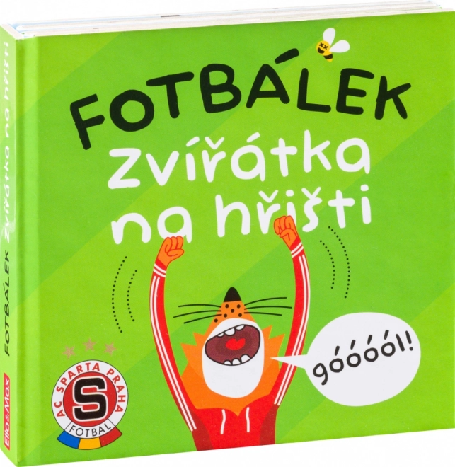 Voetbal dieren op het veld