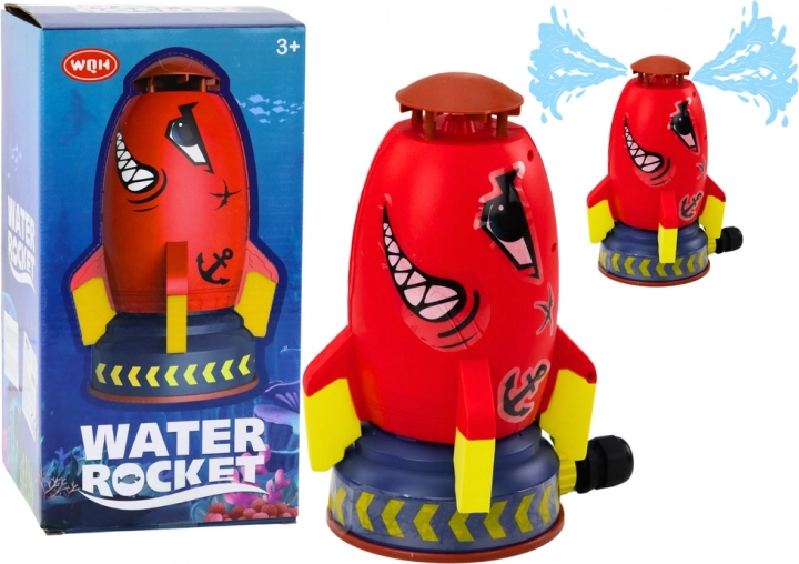 Waterraket met sproeier – rode haai