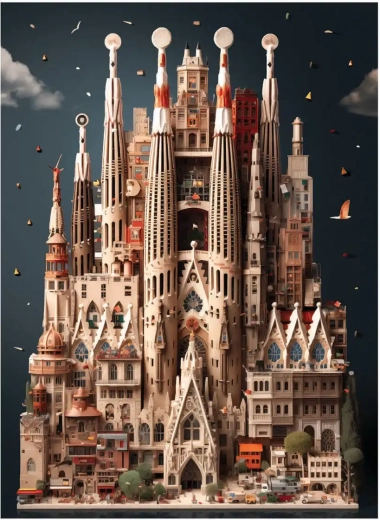 puzzel Sagrada Familia 1000 stukjes ANATOLIAN