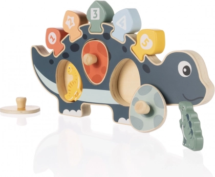 Houten puzzel dinosaurus, Wood