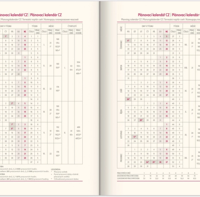 Notique Wekelijkse agenda zwart-goud 2026