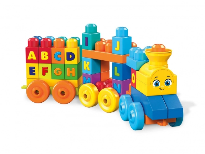 Muzikale trein met letters ABC