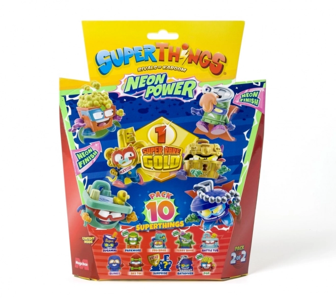 Verzamelbare figuur SuperThings NeonPower - set van 10 stuks