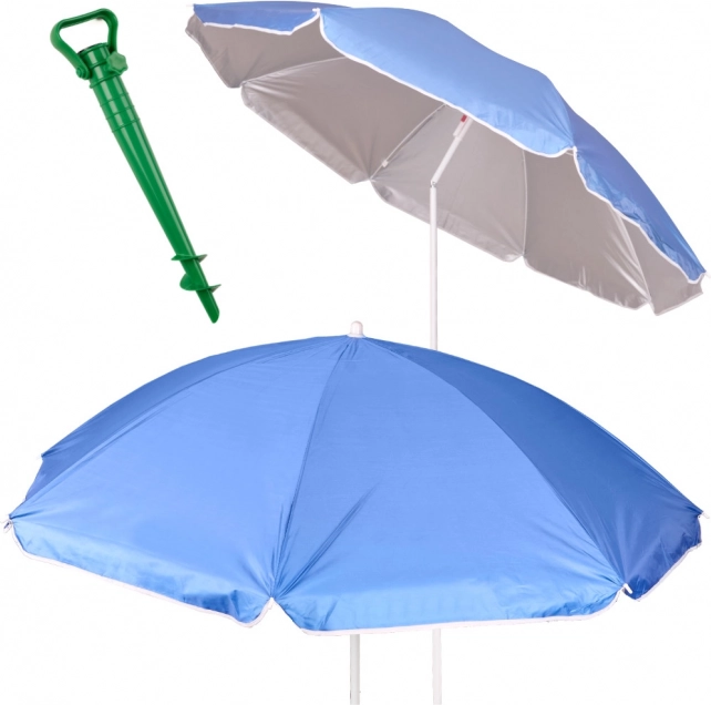Verstelbare opvouwbare parasol met UV-bescherming 150 cm blauw