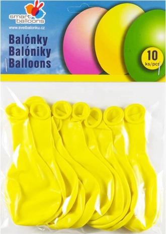 Opblaasbare ballonnen geel 10 stuks