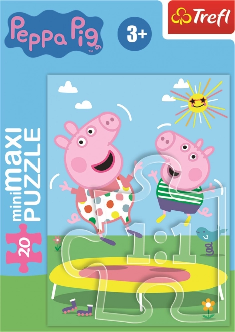 TREFL Puzzel Peppa Big: Op de trampoline 20 stukjes
