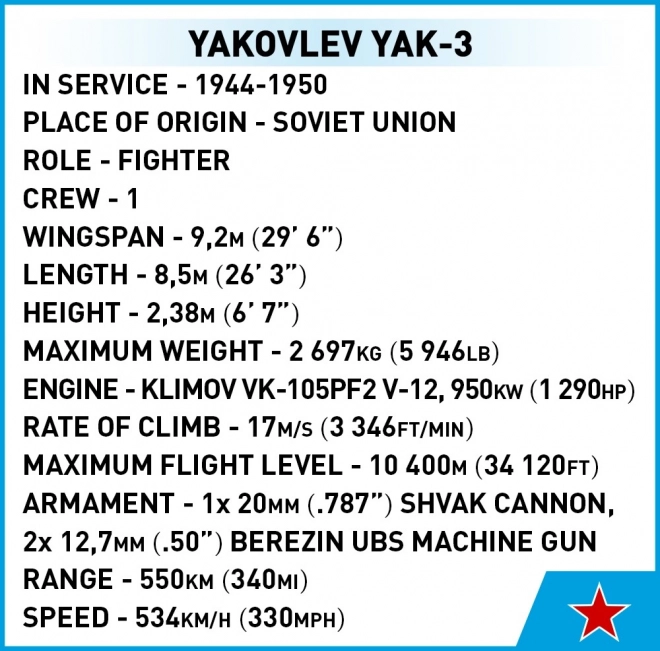 Bouwpakket Yakovlev Yak-3