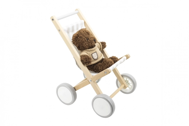 Houten poppenwagen