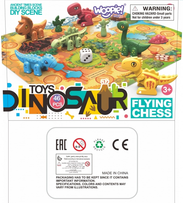 Constructieset Dinosauriërs 2in1 bordspel