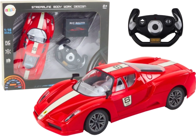 Sportauto op afstandsbediening 1:16, rood