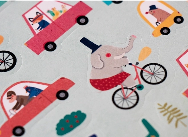 Londji verwijderbare stickers Stad