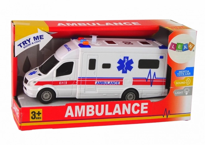 Batterij Ambulance Licht Geluid Wit aandrijving