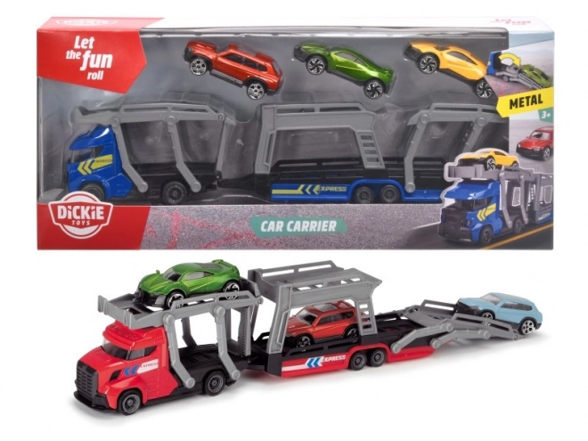 Autotransporter 28 cm + 3 auto's, 2 soorten