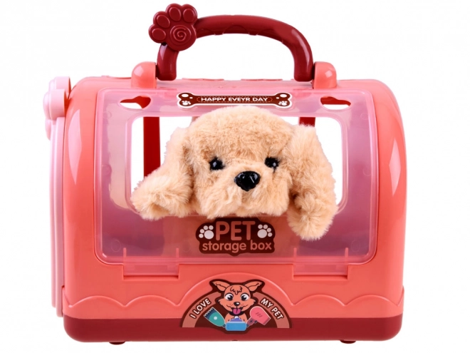 Interactieve pluchen hond in SPA-salon