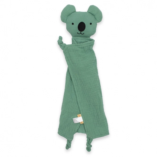 Mousseline knuffeldoekje New Baby Koala muntgroen