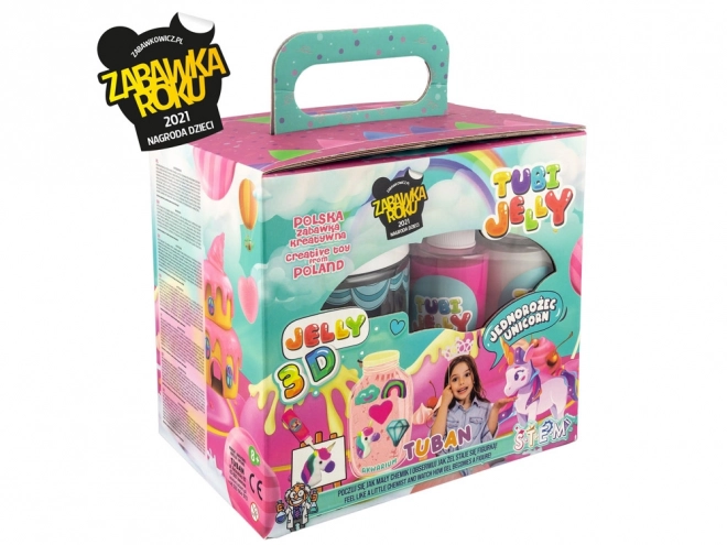 Tuban creatieve set Tubi Jelly met aquarium Eenhoorn