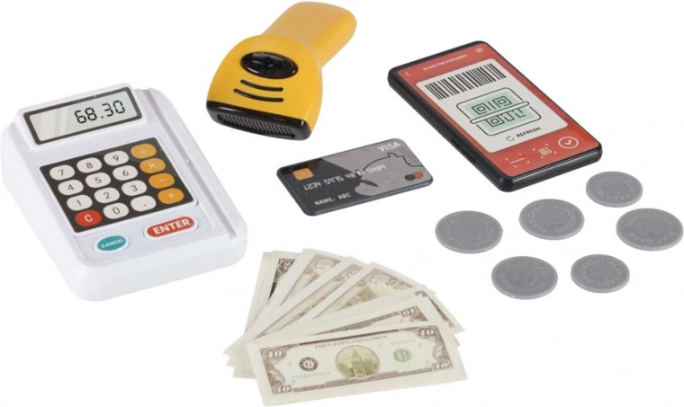 Realistisch winkelen: kassa, scanner en betalen met kaart